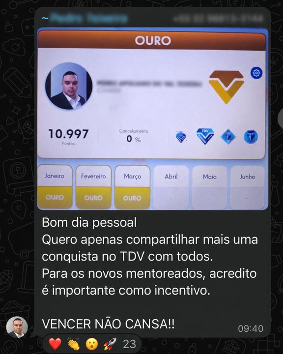 Depoimento de aluno