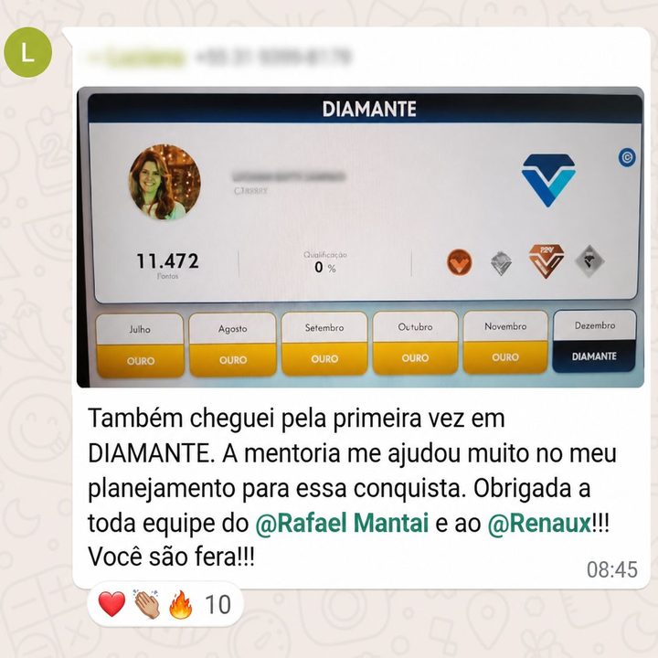 Depoimento de aluno