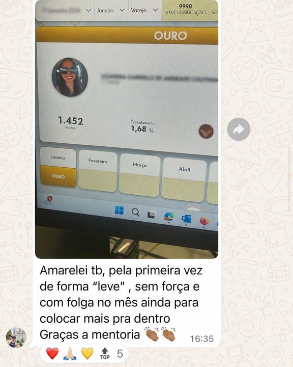 Depoimento de aluno
