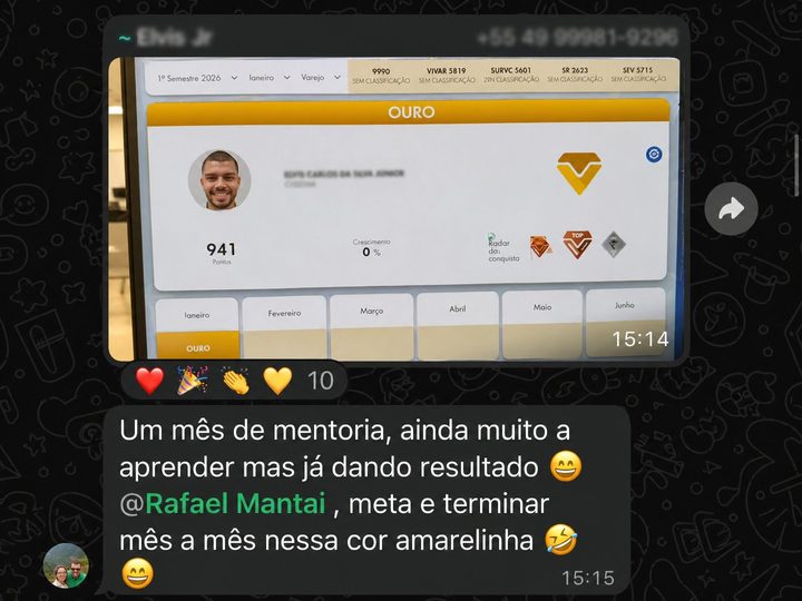 Depoimento de aluno